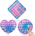 Big Pop It Fidget Toy, Poppers Fidget Toy 100 Pop Bubbles Silicone Pressure Relieving Toy,For Kids Autism and Adult Anxiety Easy to Grasp Pop Silicone Toy