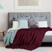 Cotton Waffle Blanket 300 GSM (Burgundy - 90X108 Inches) Soft Lightweight Breathable Bed Blanket King Size Layering Any Bed for All Season