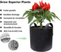 Gardzen 10-Pack 5 Gallon Grow Bags, Aeration Fabric Pots with Handles