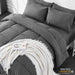 Full Size 7 Pieces Bed in a Bag Bedding Set - Lightweight Dark Grey Comforter Set, All Season Ultra Soft down Alternative Bedding Comforter Set with Comforter, Pillowcase, Flat Sheet, Fitted Sheet