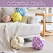 Knot Pillow Ball, Soft round Throw Pillow Cushion Home Decorative Ball Pillows, Handmade Plush Throw Knotted Pillow for Home Décor Children Play Knot Ball Toys (Small-7.87In, Lilac)