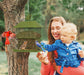 Bird Feeders for Outdoor Hanging, Metal Squirrel Proof Bird Feeder for outside Wild Birds, 6 Perches 4 Lbs Large Seed Capacity, Perfect for Cardinal, Blue Jay, Finch, Gift for Bird Lovers