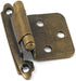 28766 No Offset Oil Rubbed Bronze Semi Concealed Cabinet Hinges