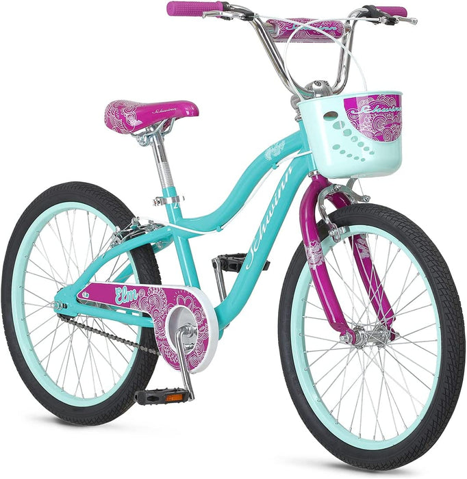 Koen & Elm Big Kids Bike, 20-Inch Wheels, Kickstand Included, Basket or Number Plate, Ages 7-13 Years Old, Rider Height 48-60-Inches