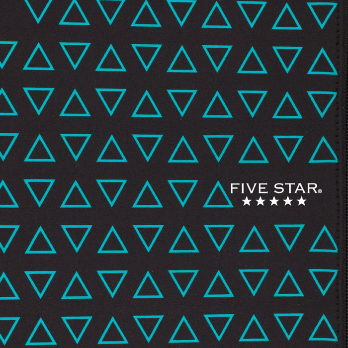 Five Star Xpanz 2" Zipper Binder, 380 Sheet, round Rings, Teal (28090HZ9)