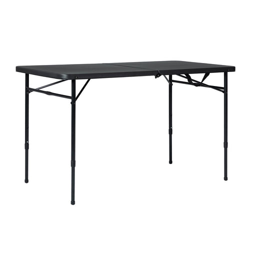 Mainstays 4' Fold-In-Half Adjustable Table, Rich Black