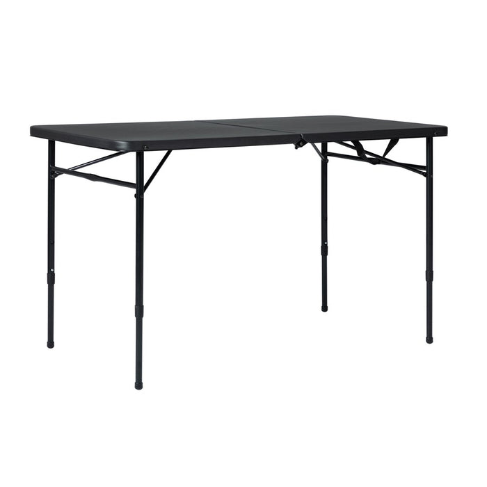 Mainstays 4' Fold-In-Half Adjustable Table, Rich Black