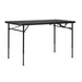Mainstays 4' Fold-In-Half Adjustable Table, Rich Black