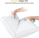 Bed Pillows for Sleeping Queen Size (White), Set of 2, Cooling Hotel Quality, Gusseted Pillow for Back, Stomach or Side Sleepers