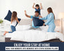 Bed Pillows for Sleeping European Size (Navy), Set of 2, Cooling Hotel Quality, for Back, Stomach or Side Sleepers