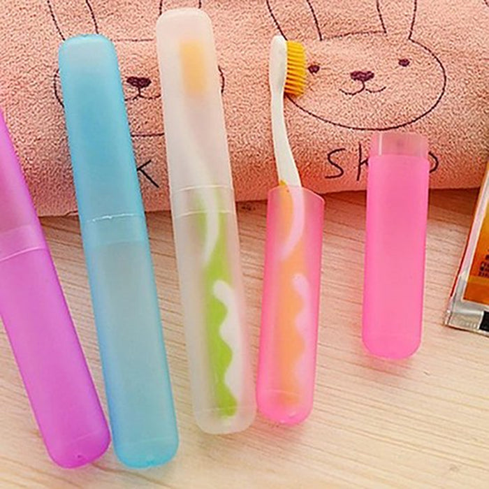 Portable Travel Hiking Camping Toothbrush Holder Case Tube Protect Cover Box