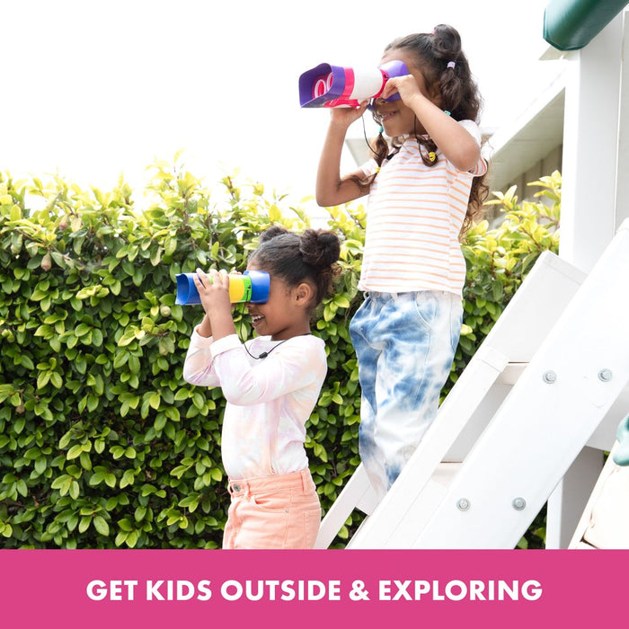 Geosafari Jr. Pink Kidnoculars Binoculars for Kids, Ages 3+
