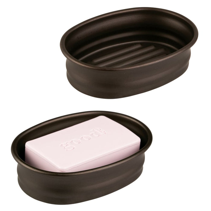 Idesign Bronze Solid Print Steel Soap Dish
