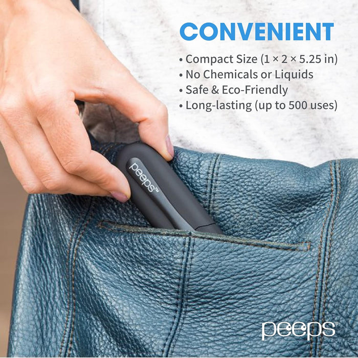 Carbonklean Glasses Cleaner - for Eyeglasses, Reading Glasses, and More - Lens Cleaner with Carbon Microfiber Tech - Injected Blue - 1 Count