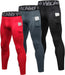 3 Pack Men'S Compression Pants Cool Dry Athletic Tights Sport Leggings with Pocket Baselayer for Running Football Yoga