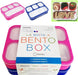Bento Lunch Box Kids & Adult: Leakproof Lunch Containers for Boys & Girls with 3 Compartments - School, Daycare, Meal Planning Portion Control Container, Bpa-Free Boxes, Utensils | Blue Purple 2 Pack