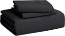 Bedsure Black Twin Duvet Cover Set - Soft Prewashed Duvet Cover Twin/Twin XL Size, 2 Pieces, 1 Duvet Cover 68X90 Inches with Zipper Closure and 1 Pillow Sham
