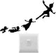 Peter Pan, Wendy and His Gang Inspired Novelty Wall/Laptop/Car Sticker/Nursery Décor Wall Sticker (10Cm X 17Cm)