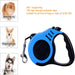 Retractable Dog Leash 16Ft Heavy Duty Pet Walking Leash with Anti-Slip Handle One-Hand Brake Blue