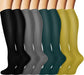 Graduated Copper Compression Socks for Men & Women Circulation 8 Pairs 15-20Mmhg - Best for Running Athletic Cycling