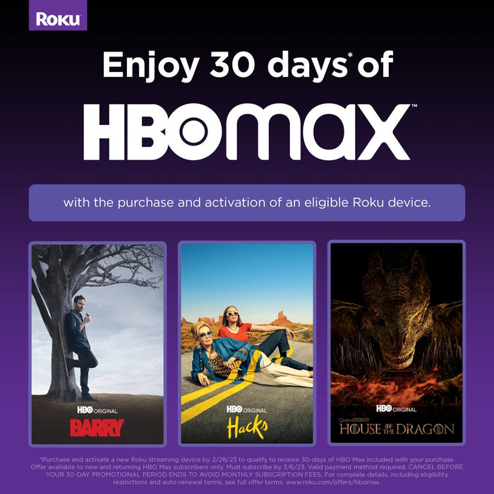 Premiere | 4K/HDR Streaming Media Player with Premium High Speed HDMI Cable and Simple Remote