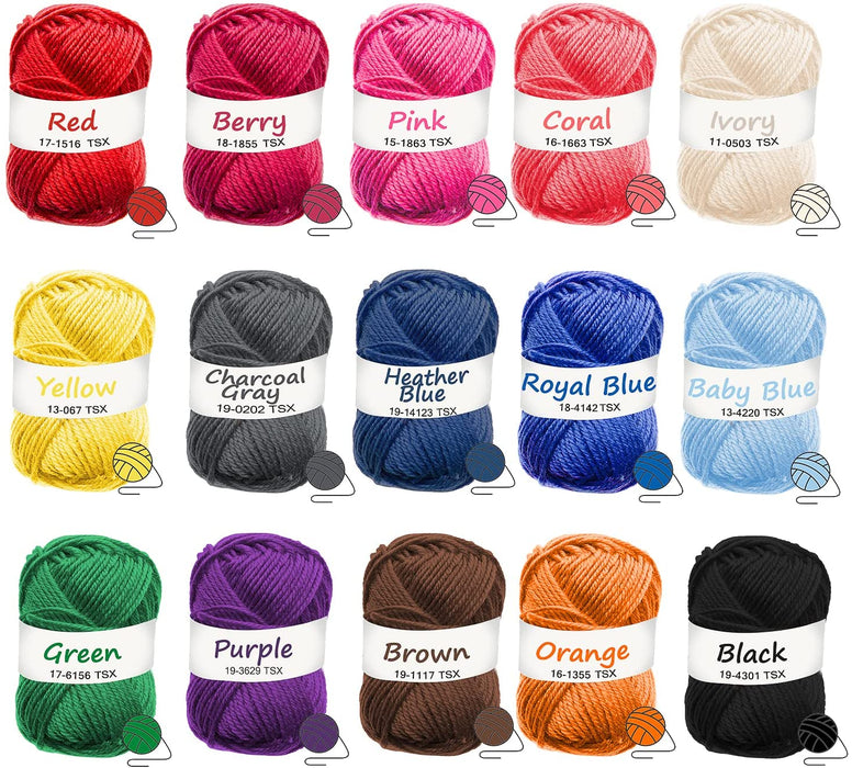 73 Piece Crochet Kit with Crochet Hooks Yarn Set - Premium Bundle Includes Yarn Balls, Needles, Accessories Kit, Canvas Tote Bag and Lot More - Starter Pack for Kids Adults – Beginner, Professionals.