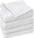 Fleece Blanket Queen Size White 300GSM Luxury Bed Blanket Anti-Static Fuzzy Soft Blanket Microfiber (90X90 Inches)