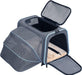 Expandable Cat Carrier Dog Carriers,Airline Approved Soft-Sided Portable Pet Travel Washable Carrier for Kittens,Puppies,Removable Soft Plush Mat and Pockets,Locking Safety Zippers
