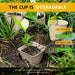 100Pack Peat Pots Planter Nursery Pots Seed Starter Tray for Garden Seedling Organic Eco-Friendly with Plant Labels, 2 Transplant Tools