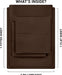 Queen Bed Sheets Set - 4 Piece Bedding - Brushed Microfiber - Shrinkage and Fade Resistant - Easy Care (Queen, Brown)