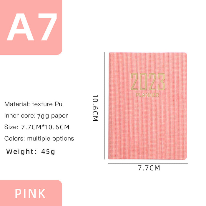 Mini Notebook 2023 365 Days Portable Pocket Notepad Daily Weekly Agenda Planner