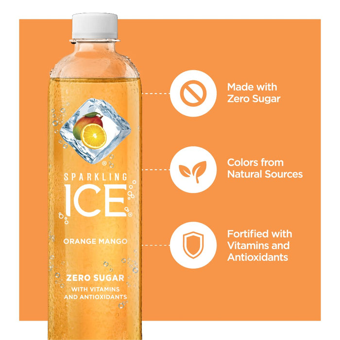 Sparkling Ice Purple Variety Pack, Flavored Sparkling Water, Zero Sugar, with Vitamins and Antioxidants, 17 Fl Oz, 12 Count (Black Raspberry, Cherry Limeade, Orange Mango, Kiwi Strawberry)