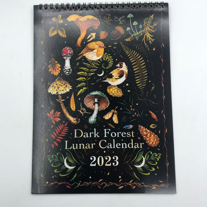 Dark Forest 2023 Lunar Colorful Wall Calendar
