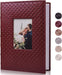 Photo Picture Album 4X6 300 Photos,Small Capacity Premium Leather Cover Wedding Family Photo Albums Holds 300 Horizontal Photos(Black)