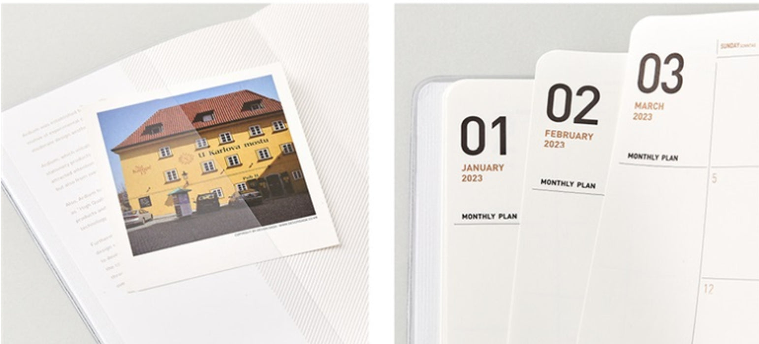 2023 Date Type Monthly Planner Calendar