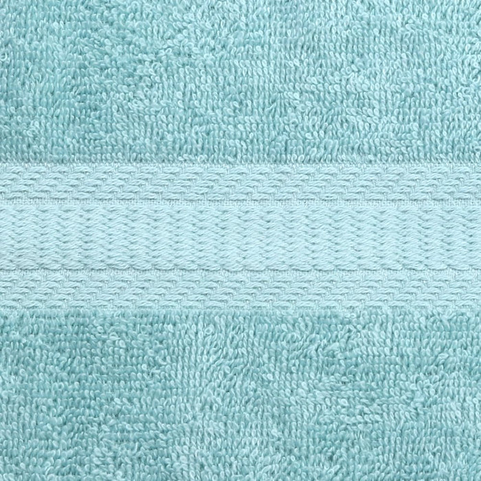 Mainstays Solid 6-Piece Bath Towel Set, Clearly Aqua