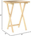 Classic TV Dinner Folding Trays with Storage Rack - Set of 4, Natural