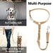 Dog Seat Belt for Car Headrest, Reflective and Adjustable with Bungee for Small Medium Large Dogs and Cats, Brown