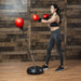 Punching Bag with Stand for Adults & Kids, Adjustable Height Freestanding Punching Ball Boxing Speed Bag, Ideal for MMA Reflex Speed Training, Fitness,Punching and Muscle Building