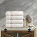 Bath Towels 4 Piece Set Sea Salt Soft Fluffy, Absorbent and Quick Dry Perfect for Daily Use