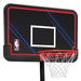 NBA Official 44 In. Portable Basketball System Hoop with Polyethylene Backboard