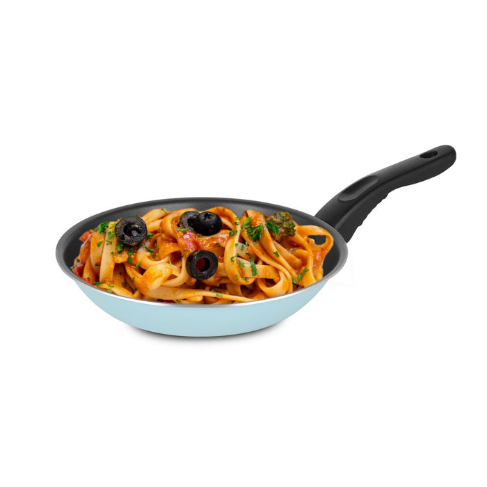 Mainstays 7 Piece Non-Stick Cookware Set Aluminum Mint, Dishwasher Safe