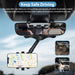 Car Phone Mount,  Car Rearview Mirror Cell Phone Holder, Universal Adjustable Rear View Mirror Clips Cradle, 360° Phones Bracket Car Mount Fits for Iphone 13 12 Pro Max, Galaxy