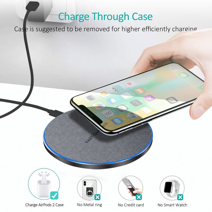 20W Wireless Charger Fast Charging Pad Compatible with Samsung Galaxy S22 S21 S20 S10 S9 ,Google Pixel,Lg,Iphone 14 13 12 11 Series