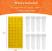 Short Peg Rack with 8 Large Floral Tubes to Feed Caterpillars Fresh Milkweed Cuttings, Host Plants, and Nectar Flowers by