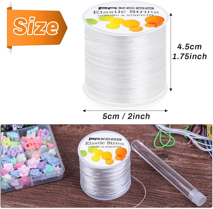 1Mm Elastic Bracelet String Cord Stretch Bead Cord for Jewelry Making and Bracelet Making