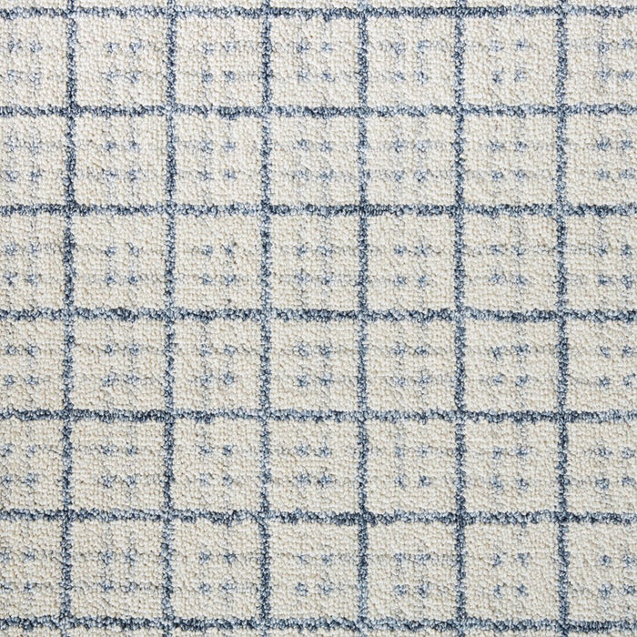 Wanda June Home Squares with Fringe Area Rug, Blue, 5'2" X 7'2" by Miranda Lambert