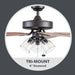 Better Homes & Gardens 52" 5 Blade Oil-Rubbed Bronze with 3 Lights