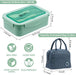 Bento Boxes for Adults, 1100 ML Bento Lunch Box for Kids Childrens with Utensils, Insulated Lunch Bag, Durable for On-The-Go Meal, Bpa-Free and Food-Safe Materials(Green with Bag)