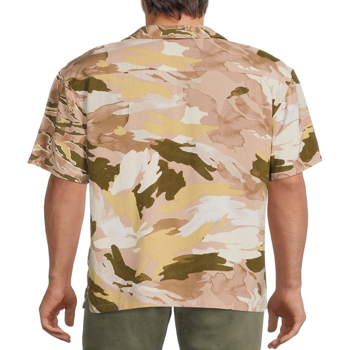 No Boundaries Men'S and Big Men'S Rayon Resort Shirt with Short Sleeves